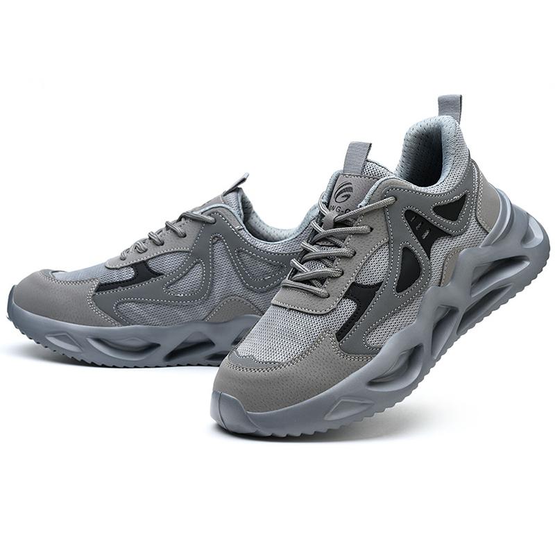 Arbeitssneaker Herren Stahlkappenschuhe Frühling und Herbst Annals Sicherheit Atmungsaktive Schuhe Durchstichsichere Stiefel Mode Unzerstörbar