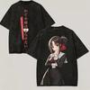 Kaguya‑sama: Love Is War Anime Vintage Washed Y2K Aesthetic Unisex Loose Short‑Sleeve Summer Pure Retro Streetwear Hot‑Sell