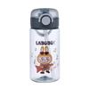 Water bottle cute children's straw cup new high value water cup summer high temperature resistant plastic cup students portable