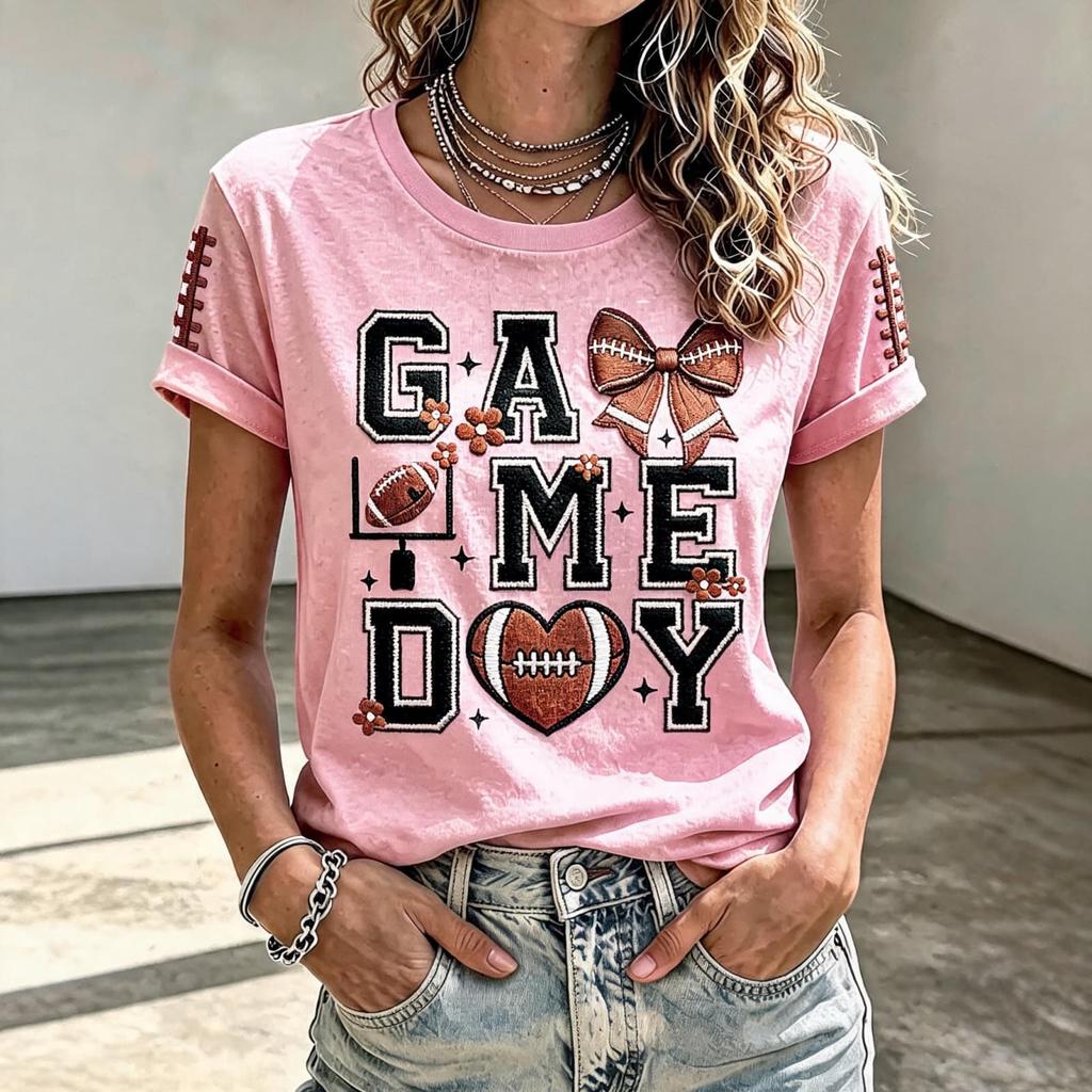 Women's Football Fan Shirt for Day Cheering and Support at the Stadium