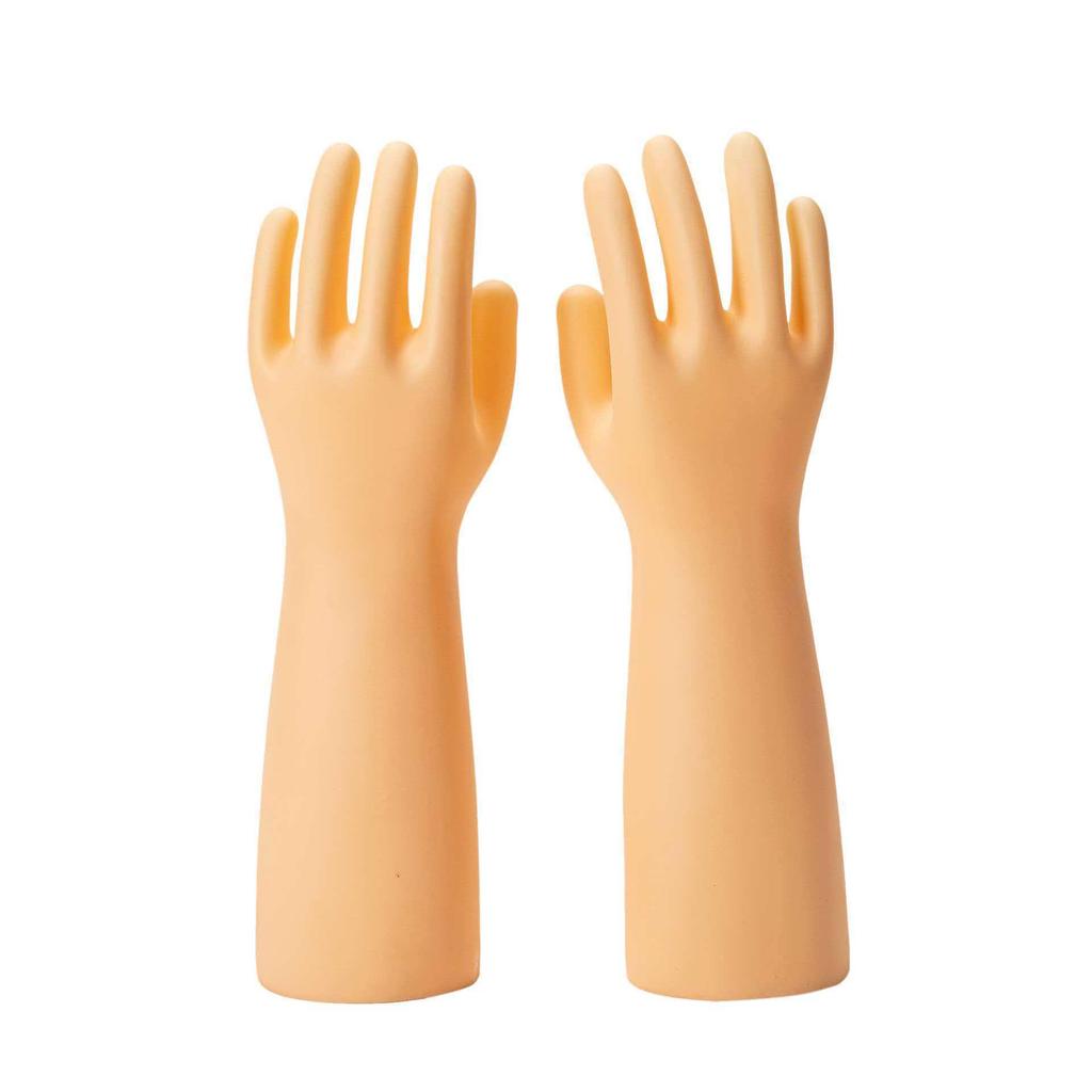 Stampo Mano Maschile Allargato Senza Cuciture - Modello Guanto in Plastica Ispessita (Paio)