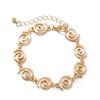 1 Piece of Exaggerated Style Geometric Spiral Circular Chain Women's Bracelet, Versatile for Daily Use