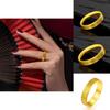 Elegant Vintage Design Sand Gold Ring Unisex Brass Plated Jewelry Ideal For Special Occasions