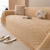 Winter Thicken Fleece Warm Cat Scratch Resistant Mid-Century Style Full Coverage Sofa Throw Cover Cushion Home Decor Mats