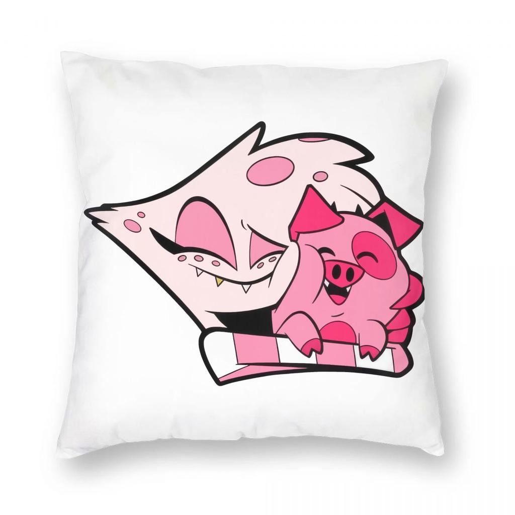 Hazbins Hotels Vox Kissenbezug Druck Polyester Kissenbezug Dekoration Kissenbezug Abdeckung Zuhause Quadratisch 45X45cm