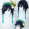 Genshin Impact Wendy Animation Wig Venti Blue Black Gradient Braid Anti Warping Cosplay