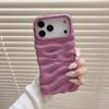 Three-dimensional personalized wrinkles, suitable for iPhone16Pro max mobile phone case, Apple 17 new 14/13 matte case