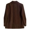 Autumn New Women Caramel Brown Corduroy Shoulder Blazers Popular Neapolitan High-Grade Small Suit
