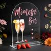 Table Number Plates Arch Wedding Numbers, 1-10 Place Cards with Stands, Holders Clear Acrylic Signs for Receptions, Parties, Anniversaries,