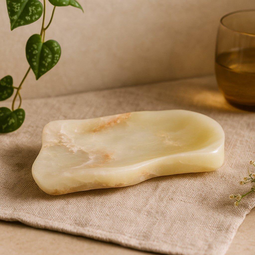Onyx Soap Dish, Natural Honey