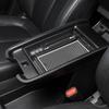 Car Interior Trim Black Cup Holder/Central Storage Box Console Armrest Organizer Holder ABS Material For Hyundai IONIQ 5 PE 2025