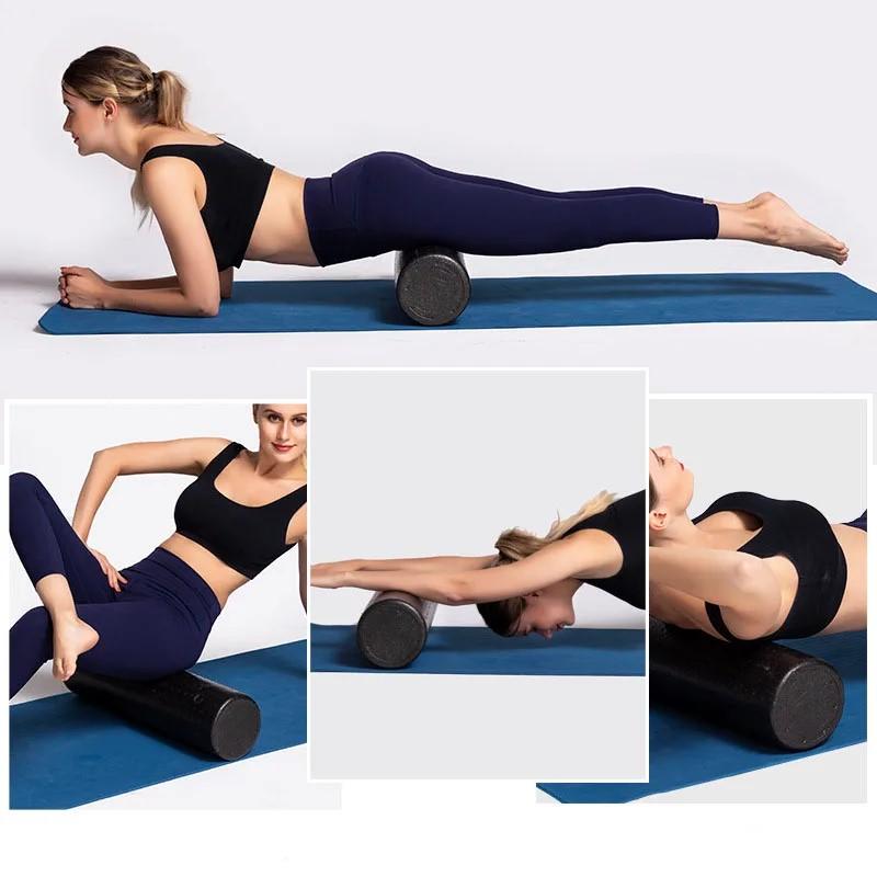 High Density Foam Rollers Solid Core Foam Massage Roller Round Back Legs Foam Roller For Exercise Yoga Pilates Physical