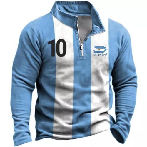 

Новая мужская толстовка-поло с высоким воротником на молнии, толстовка с 3D-принтом, с воротником-стойкой, на молнии L