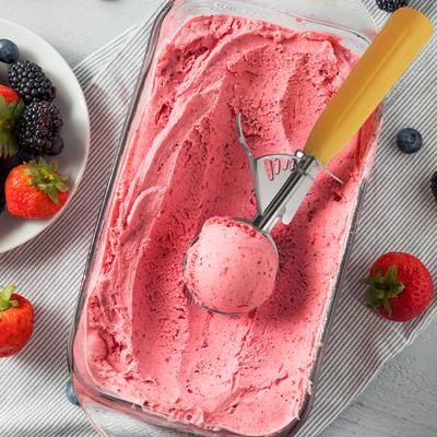 Stainless Steel Ice Cream Ball Scoop Multipropose Ice Cream Digger Rust-proof Ice Cream Spoon for Watermelon Fruits