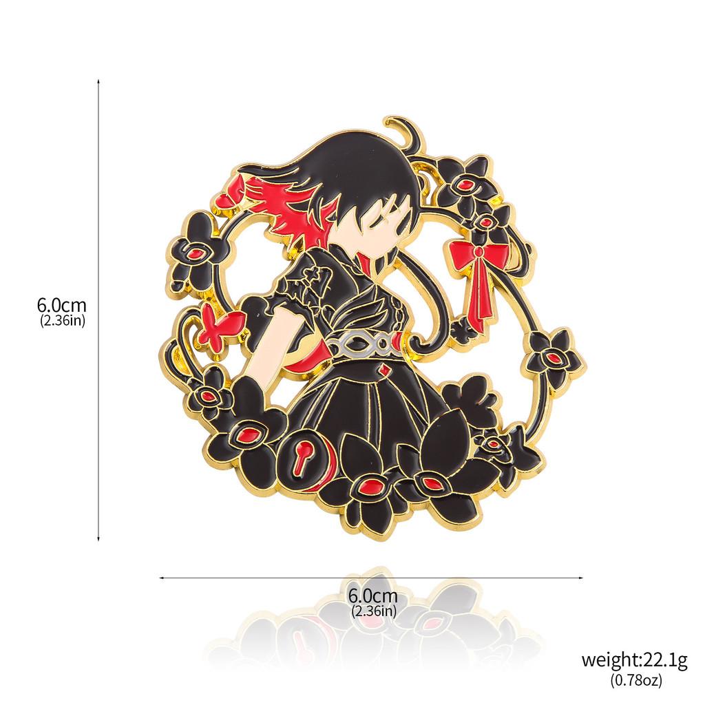 Honkai Star Rail Cartoon Character Brooch Alloy Decorative Pin For Fans