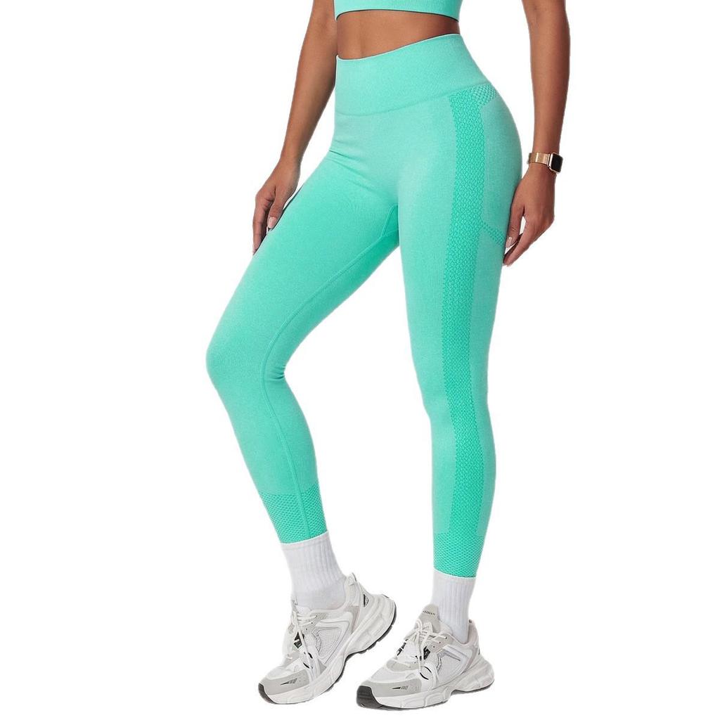 Seamless Women's High Waist Sports Leggings - Peach Butt, Breathable, High Elastic Yoga Pants