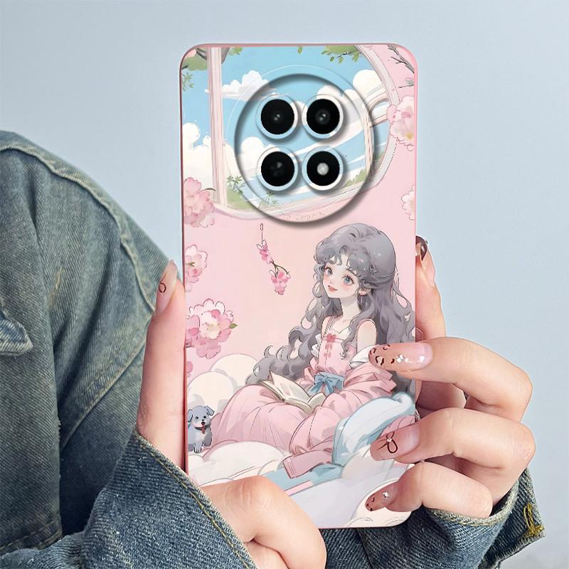 Für Realme 12 5G 12X Narzo 70X Handyhülle RMX3999 RMX3997 Funda Weiches Silikon Süß Bemalt Mode Coque Mit Blumenmuster Abdeckung