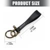 Universal Leather Car Fobbed Keychain Lanyard Metal Keyrings Leather Key Chain for Men Women