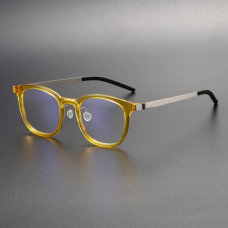New Denmark Designer Acetate Titanium Optical Eyeglass frames Men Women Vintage Square Transparent Computer Glasses Frames