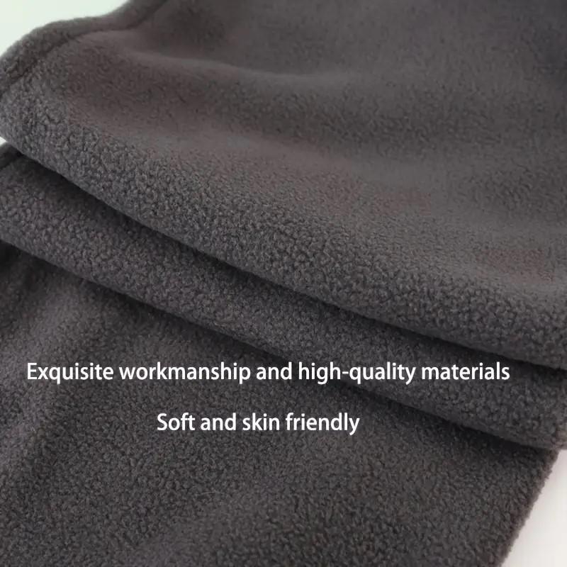 Winter Thickened Fleece-Lined Warm Neck Gaiter for Men and Women, Multi-Functional Windproof Cycling Scarf