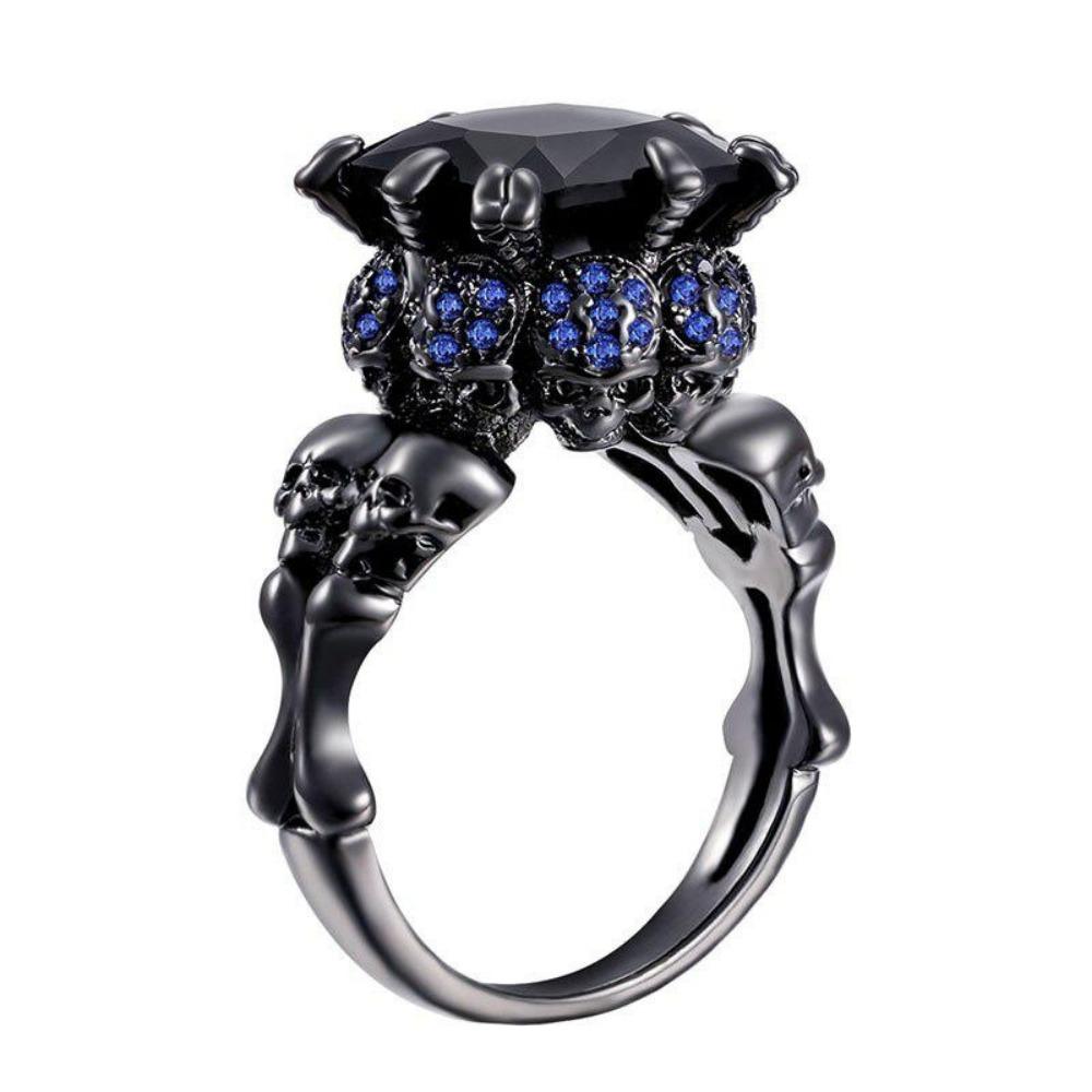 Punk Skull Halloween Rings