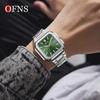 Luxury Square Fashion Man Wristwatch Waterproof Luminous Date Quartz Men's Watches Stainless Steel Men Watch Reloj