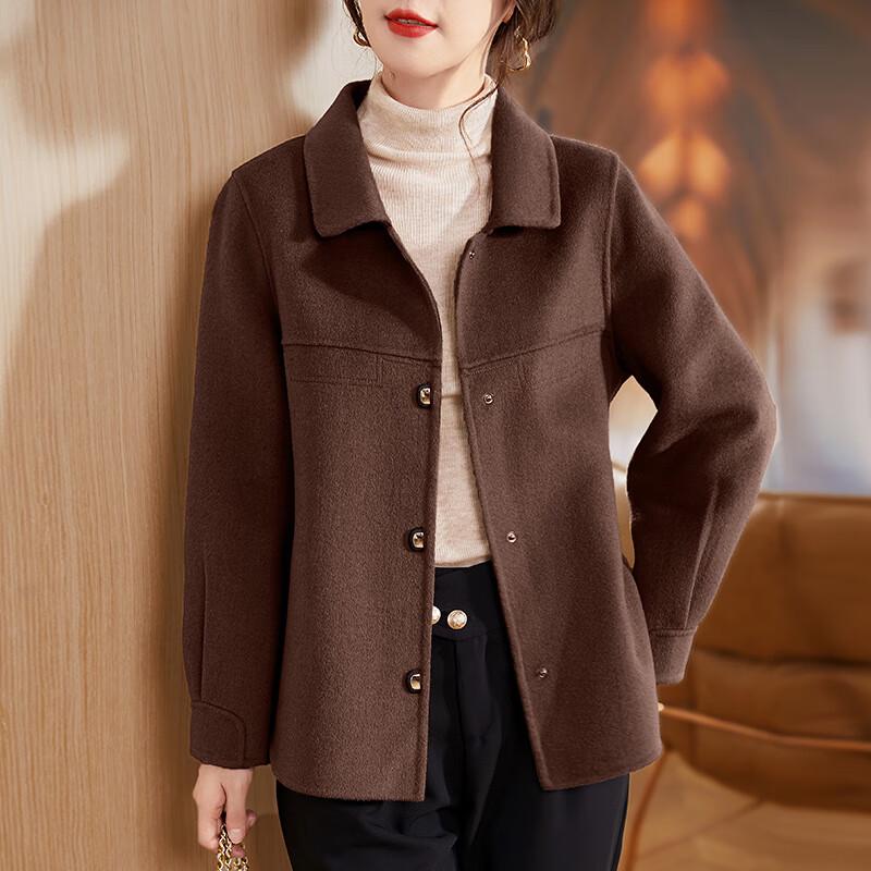 

Xuexi Women s Elegant Double-Faced Wool Blend Coat 2XL