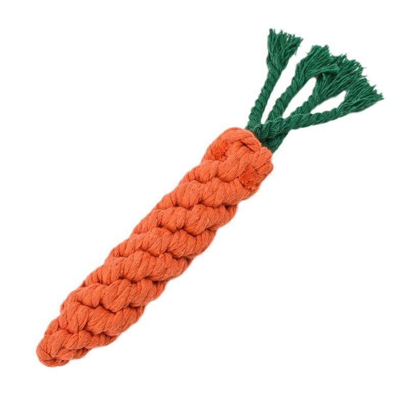Mint-Flavored Fish-Shaped Rubber Chew Toy with Dried Chicken and Carrot
