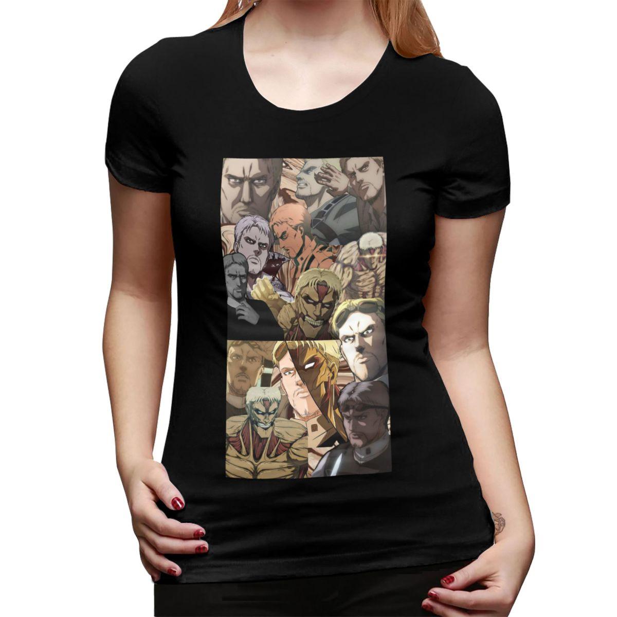 

Anime Attack On Titan Reiner Braun TShirt for WOMEN Round Neck Streetwear T Shirts WOMENs Short Sleeve Summer Clothes Tops 2XL