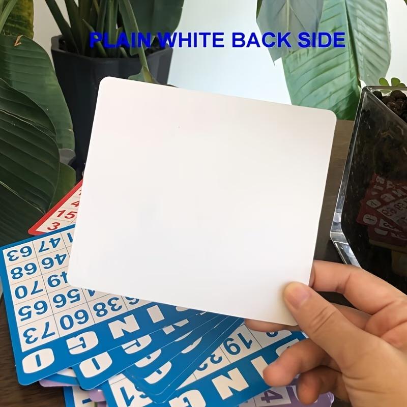 Bingo Game Set 50/100Pcs Premium Bright Colorful Cards Clear Plastic Markers Fun Group Game for Christmas Thanksgiving Party