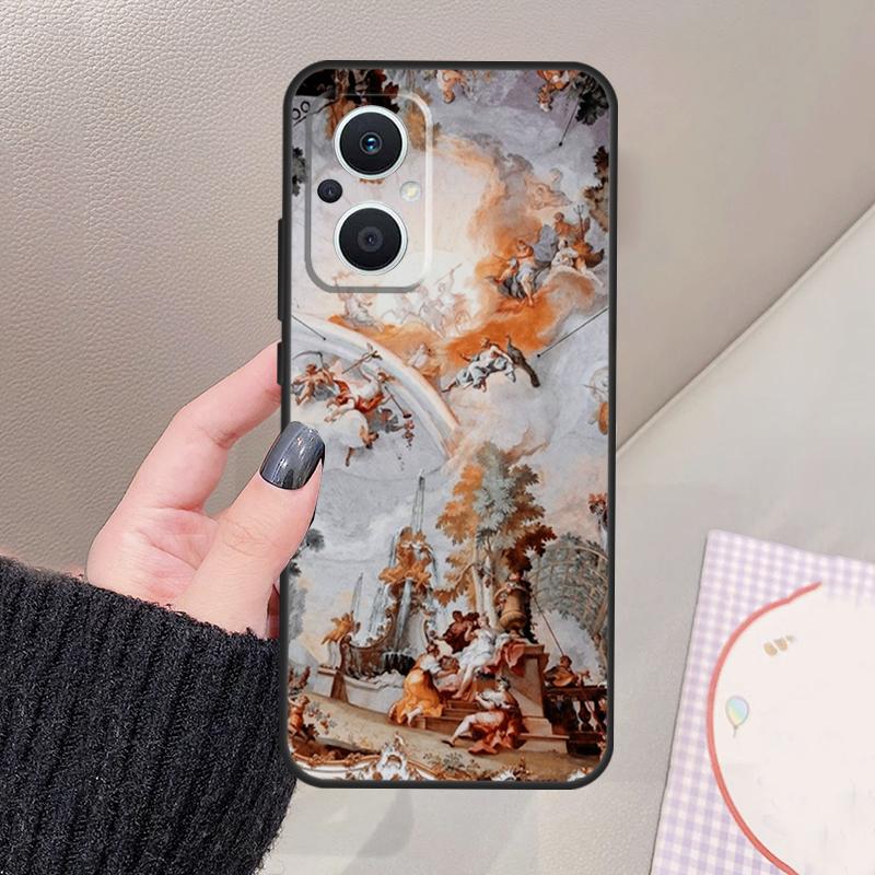 Renaissance Art Painting Funda For OPPO Reno 12 14 13 11 10 Pro 11F 12F 13F 14F 7 8 Lite OPPO Find X6 X5 X8 X9 Pro Case
