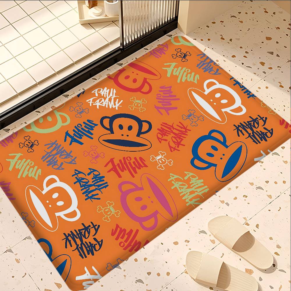 L-Luxurious P-Paul Frank Door Mat Nordic Style Bedroom Living Room Doormat Home Balcony Anti-Slip Alfombra