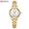 CURREN 9094 Women's Waterproof Quartz Watch: Stainless Steel Strap, Korean Style with Rhinestone Accents.
