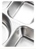Extra Large 316 Stainless Steel Office Lunch Box with Six Compartments for Adults - Large Capacity Meal Tray