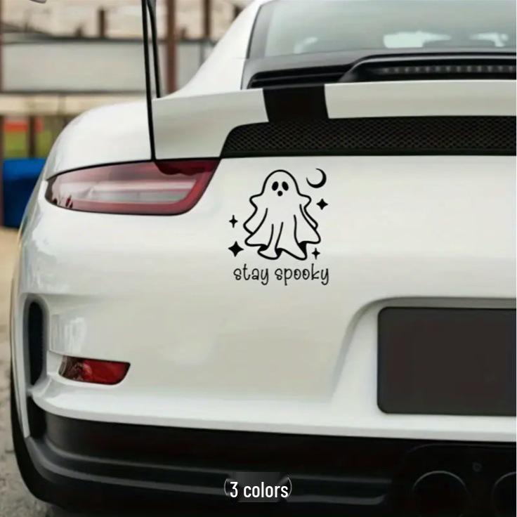 Cross-Border Halloween 'Don't Fear the Ghost' Vinyl Sticker for Cars & Laptops