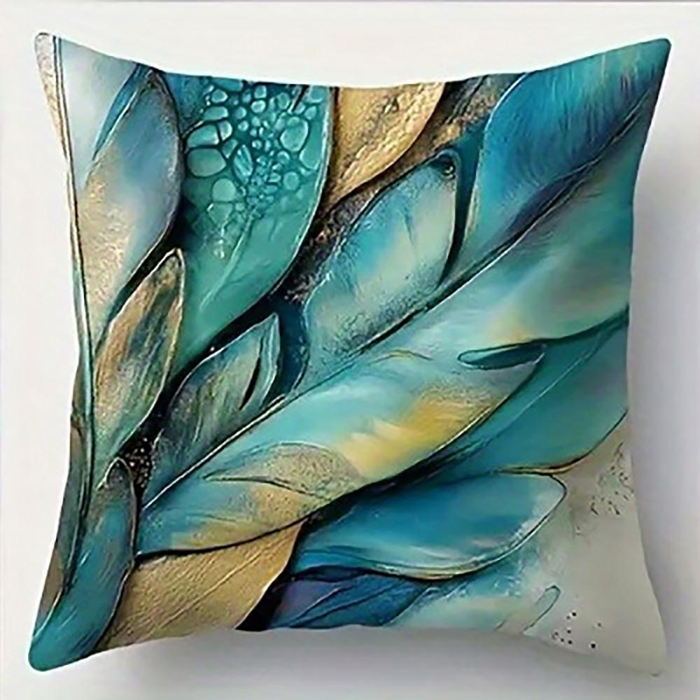 

Leafy Patterns on PillowcasesSuitable for sofa car bedroom decorative cushion cover pillow cover 16x16Inch
