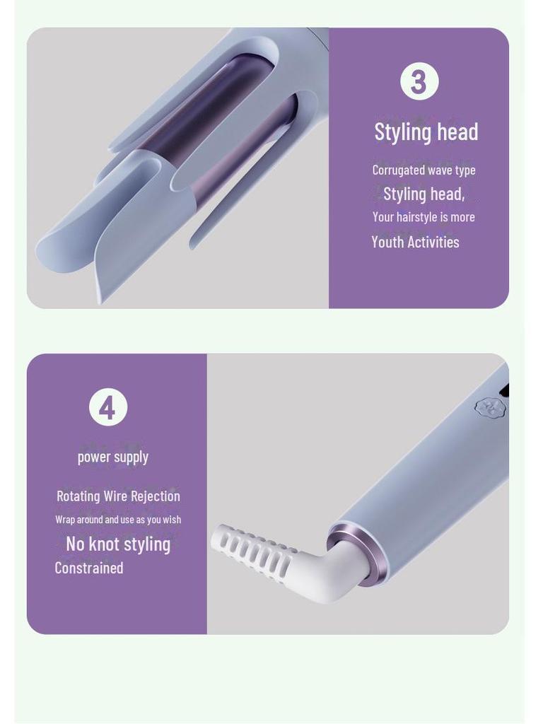 Yamiqi 32mm Automatic Curling Iron: Gentle Hair Care for Effortless Large Curls and Waves