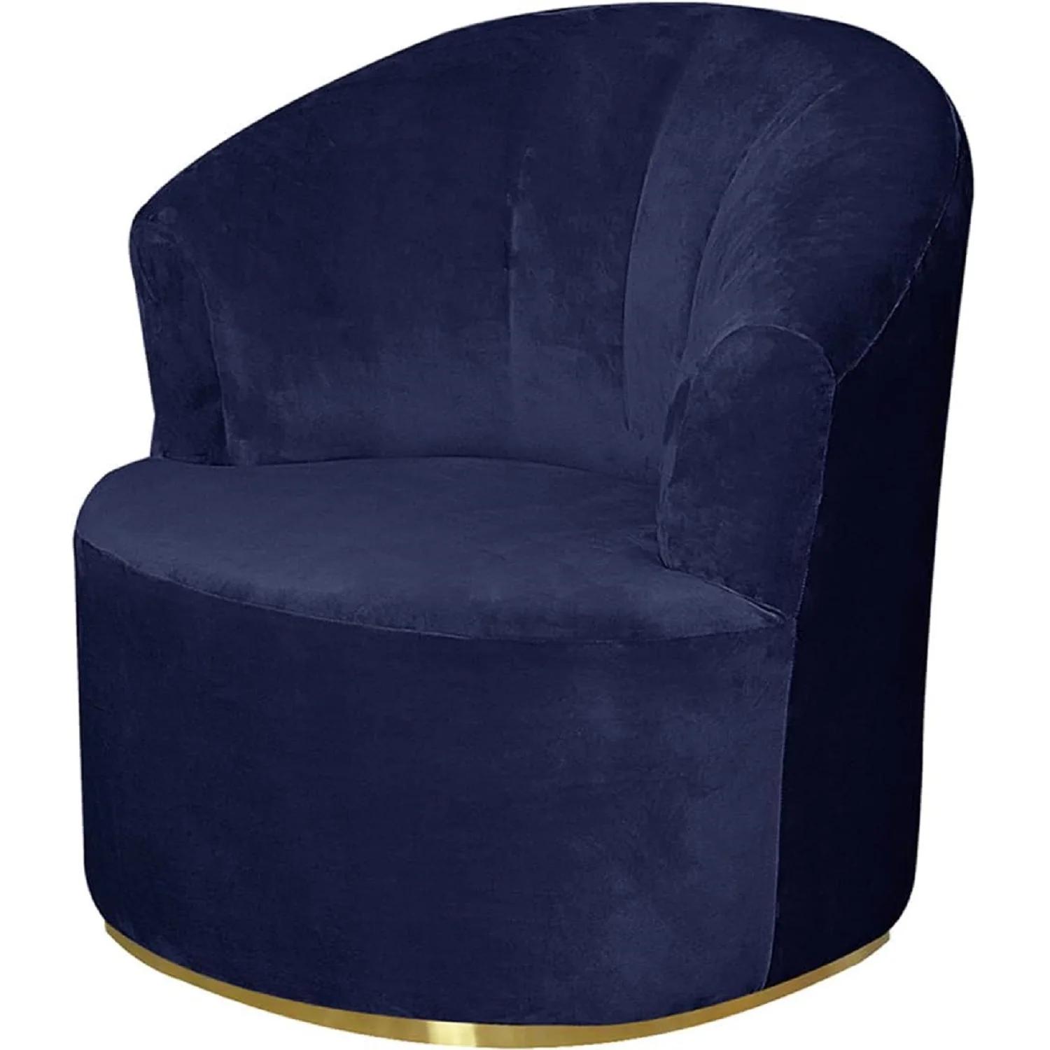 

Velvet Swivel Barrel Chair Cover Soft Round Club Armchair Slipcover Accent Chair Slipcover Stretch Single Sofa Cover Washable
