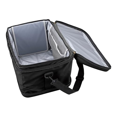 Captain Stag (CAPTAIN STAG) Super Cold Cooler Bag, 12L Capacity, Foldable, Matte Black, UE-643