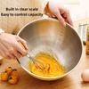 17/19/22CM Rustfritt Stål Salatskåler Egg Mel Miksebolle Frukt Grønnsak Nudelbeholder for Kjøkken Borddekning Bakeverktøy