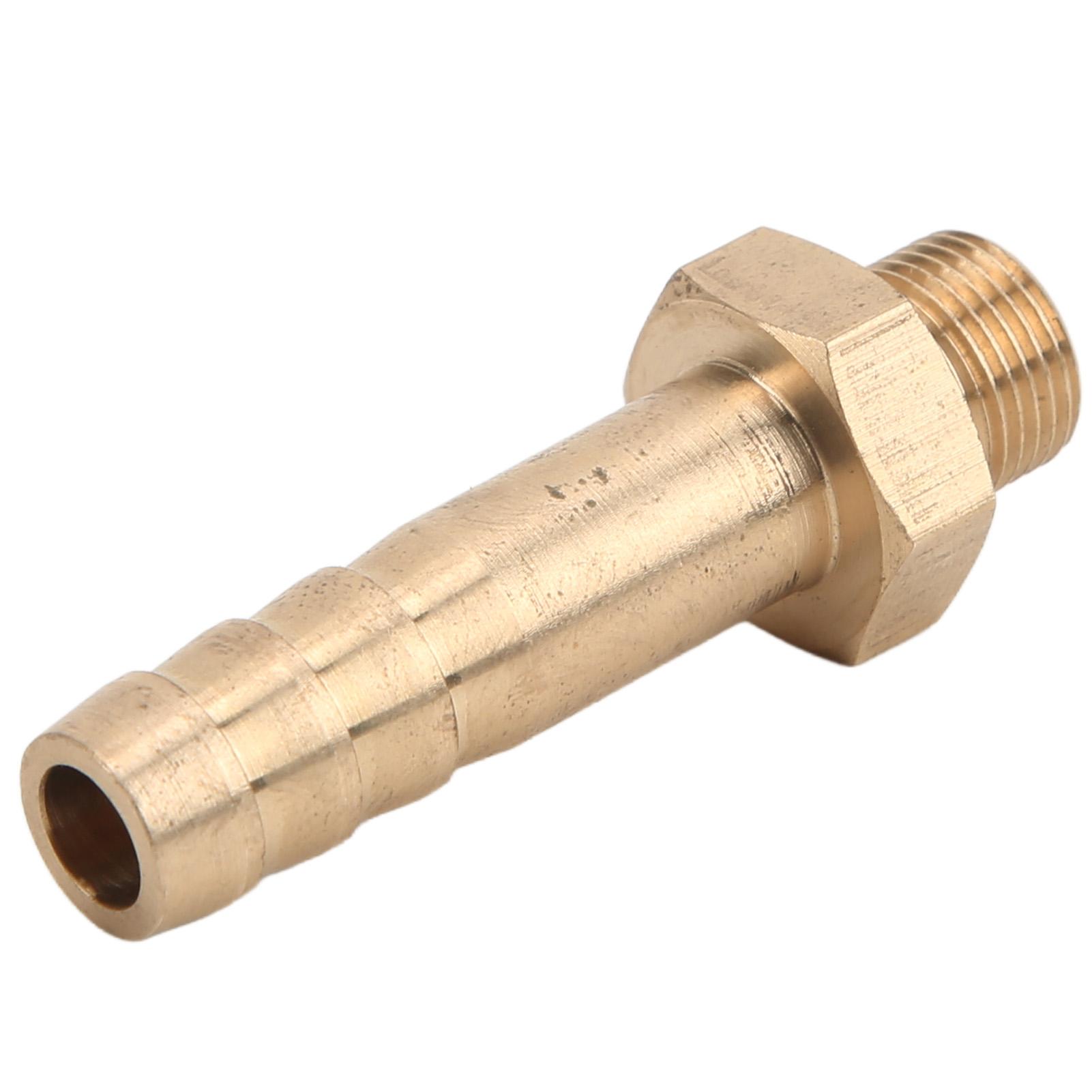 

Gas Tank Adapter Aluminum Alloy 10mm Valve Fitting Parts with Two Rubber Rings for Outdoor Camping Barbecue