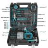 Yofidra 60N.M L 25+3 Torque Electric Impact Dril Cordless Electric Screwdriver With 32/53PCS Tool Kit Power Tool For 21V Battery