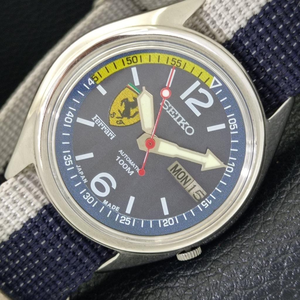 

АВТОМАТИЧЕСКИЕ ВИНТАЖНЫЕ МУЖСКИЕ ЧАСЫ SEIKO JAPAN 7009A С ЦИФЕРБЛАТОМ FERRARI a700427-5 R203-a700427