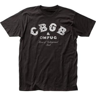 Camiseta para Hombre CBGB Desgastada Música Clásica Concierto Banda de Rock Camiseta Nueva Negra