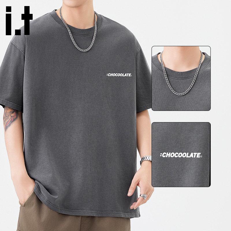 CHOCOOLATE Men s Retro Cotton Short Sleeve T-Shirt XL