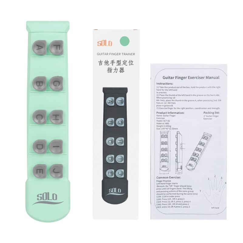 

10-Key Guitar Finger Trainer Finger Hand Strength Dexterity Tension Posture Pressing Posture Correction Tool Beginner синій