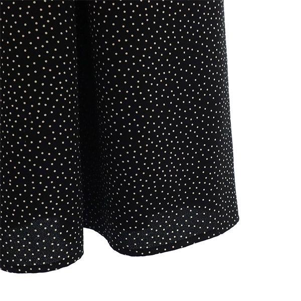 TOCCA Dot Pattern Short sleeve one piece 2 black Women Used