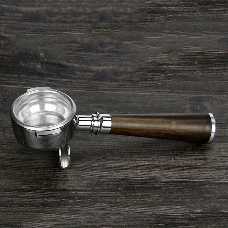 58MM Edelstahl Kaffeeporzafilter E61 Flacher Boden Einzelner Auslauf Espresso Kaffee Zubehör Küchenmaschine Barista Werkzeuge