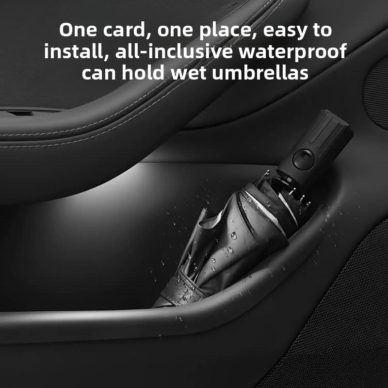 For Tesla Model 3 Highland 2025 2025 2026 Car Door Side Slot Storage Box Front Rear Door Inner Handle Organizer Tray Accessories