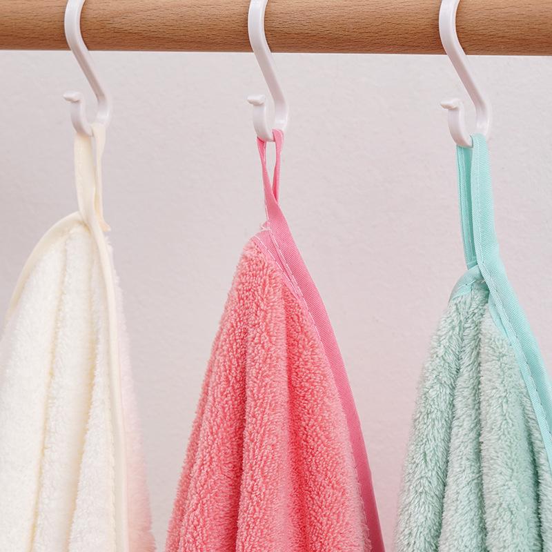 3-Piece Set: Soft, Absorbent Coral Fleece Towels - 2 Hand Towels + 1 Bath Towel, Easy to Wash and Dry